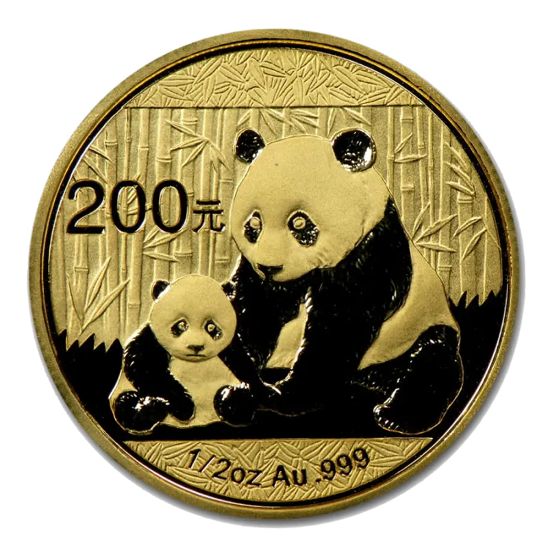 1/2 oz China Panda | Gold | mixed years - pilt 1