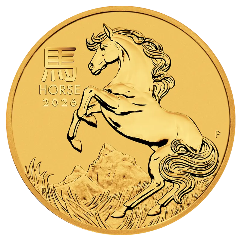 1/10 oz Lunar III Horse Gold Coin | 2026 - image 1