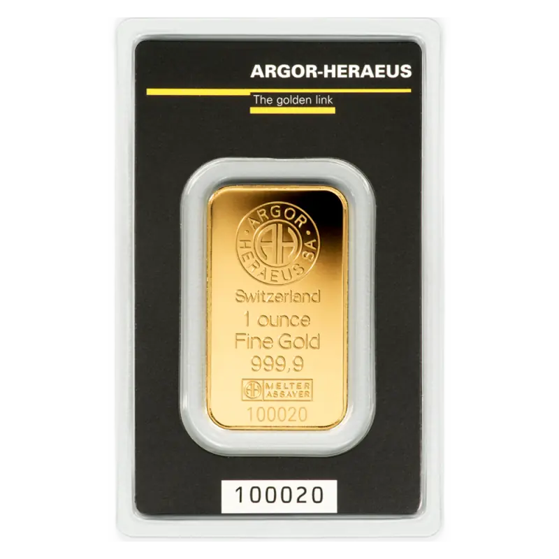 1 oz Gold Bar | Argor-Heraeus - pilt 1