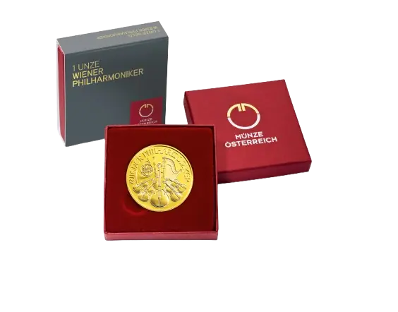 1/10 oz Vienna Philharmonic Case | Christmas Design