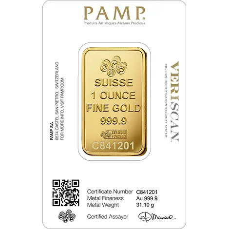 1 oz Gold Bar | PAMP Fortuna - image 2