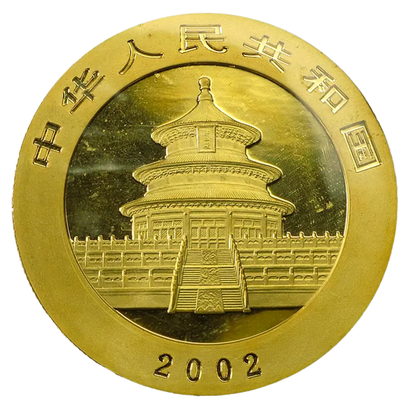 1 oz China Panda Gold Coin | 2002 - pilt 2