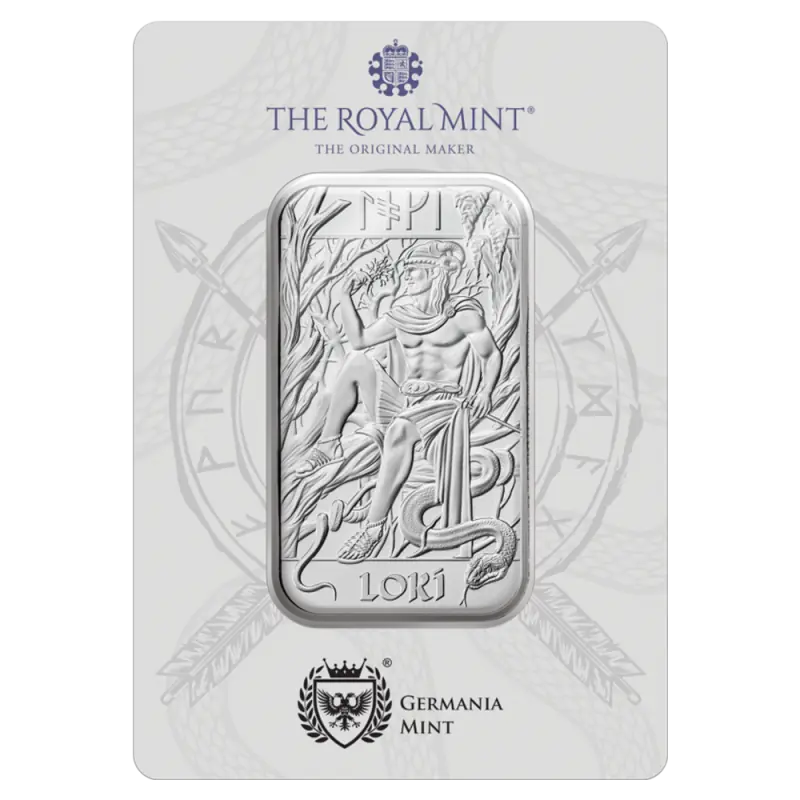 1 oz Loki Silver Bar | The Royal Mint