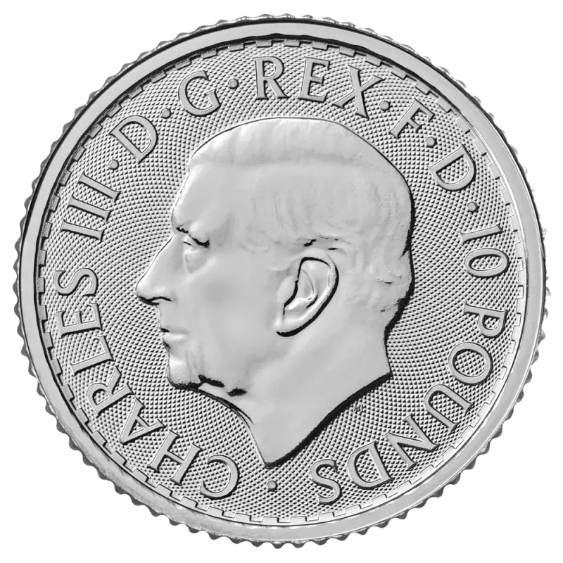 1/10 oz Britannia Charles III Platinum | 2025 - image 2