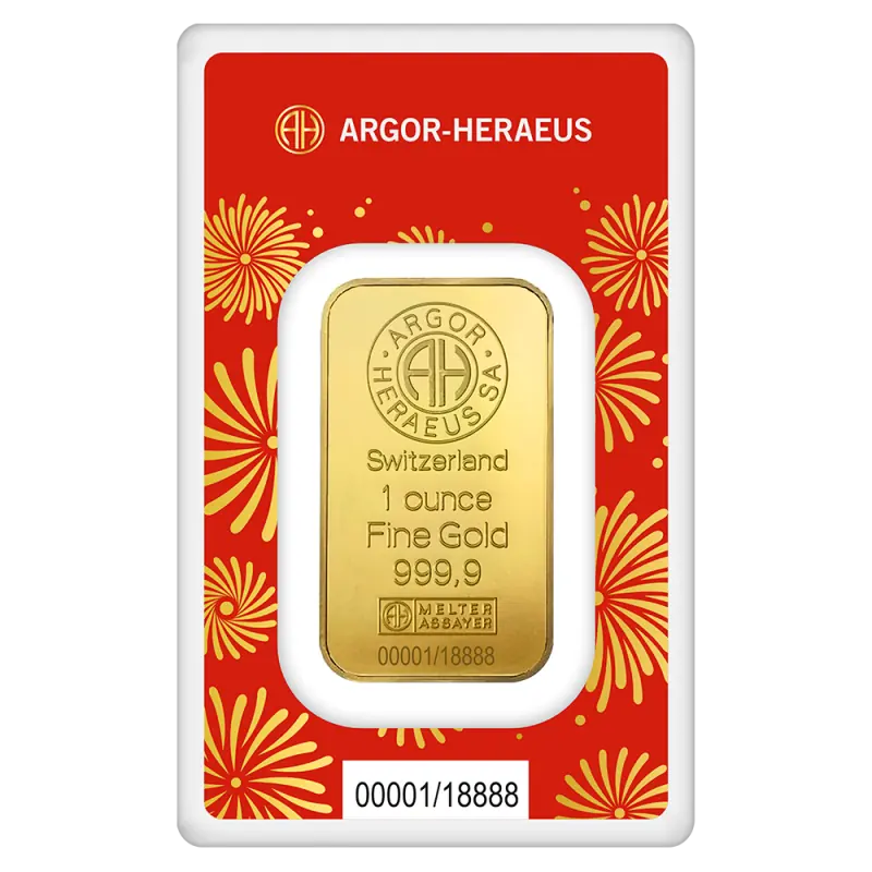 1 oz Gold Bar | Argor-Heraeus | Year Of The Snake | 2025 - image 1