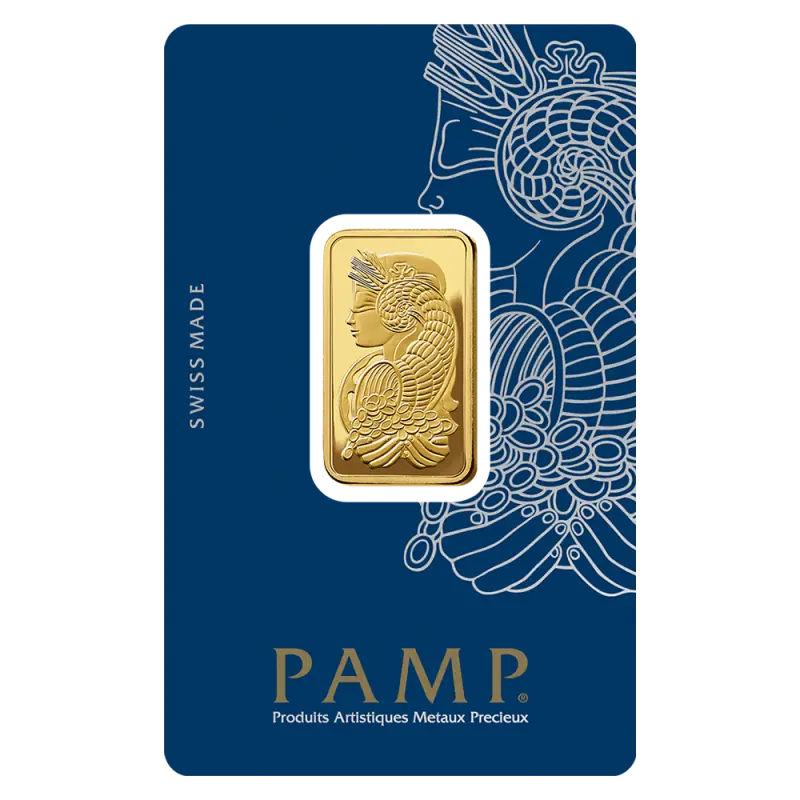 1/2 oz Gold Bar | PAMP Fortuna - image 1