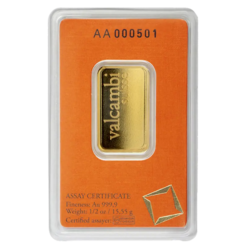 1/2 oz Gold Bar | Valcambi - image 2