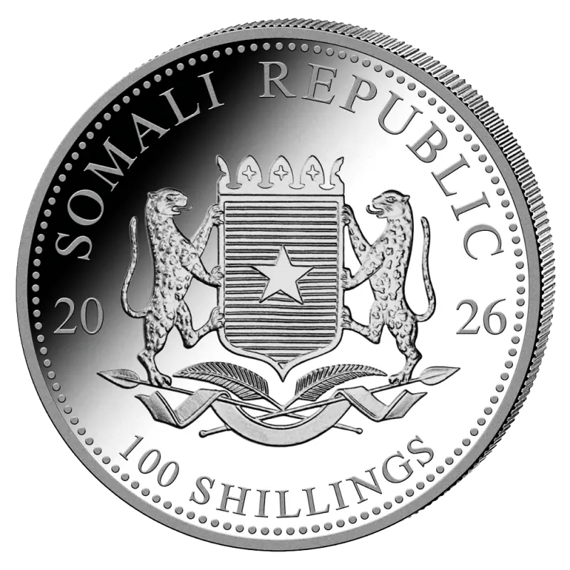 1 oz Somalia Elephant Silver Coin | 2026 - pilt 2