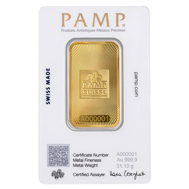 1 oz Gold Bar | PAMP Suisse - pilt 2