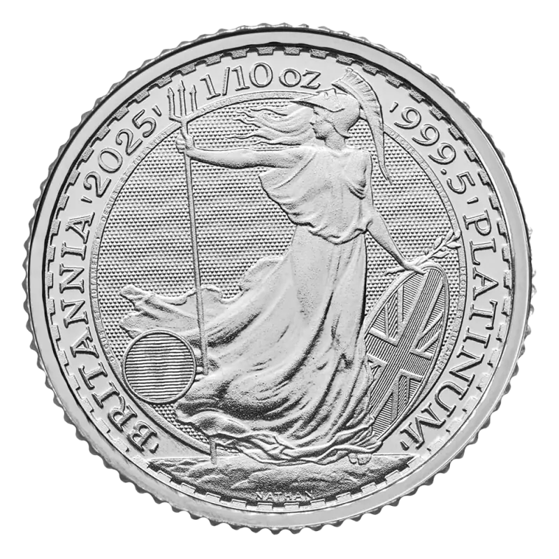1/10 oz Britannia Charles III Platinum | 2025 - image 1
