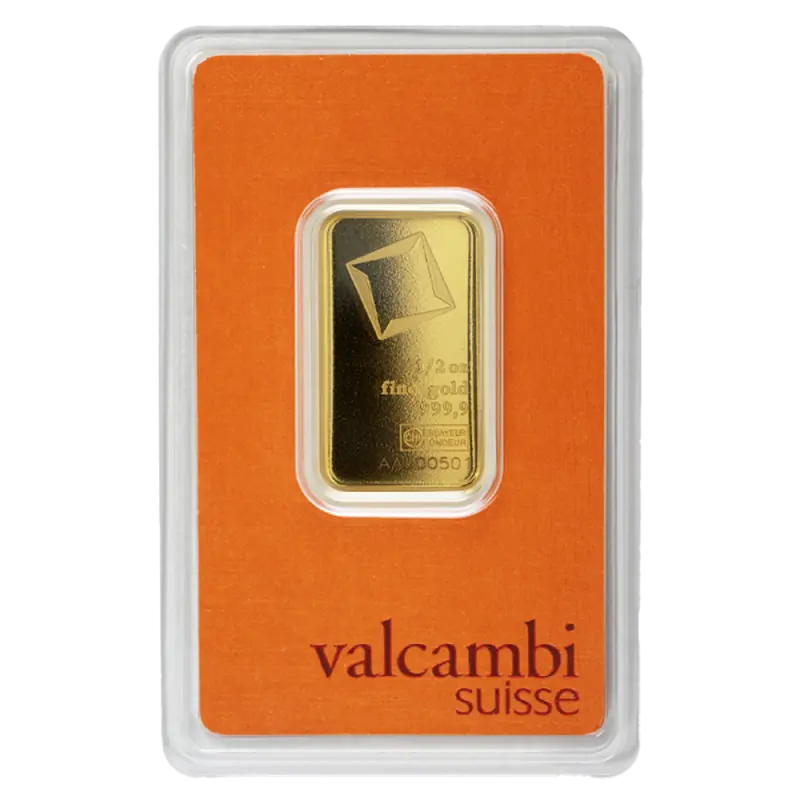 1/2 oz Gold Bar | Valcambi - image 1