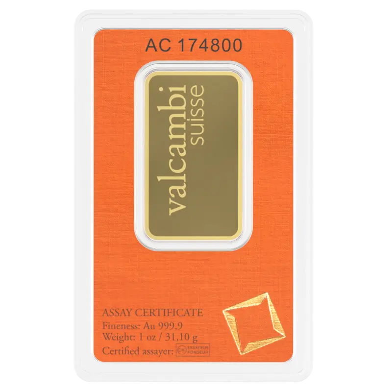 1 oz Gold Bar | Valcambi - pilt 2