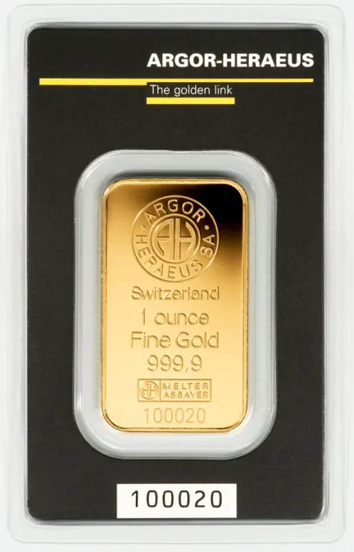 1 oz Gold Bar | Argor-Heraeus | Kinebar - pilt 2